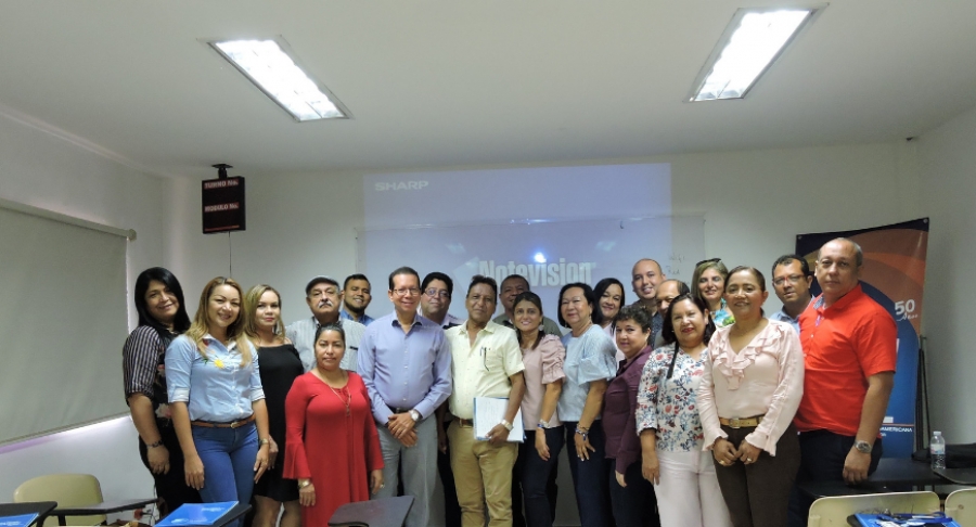 Reunión de investigadores de la Corporación Universitaria Latinoamericana con representantes de la Secretaría de Educación de Malambo